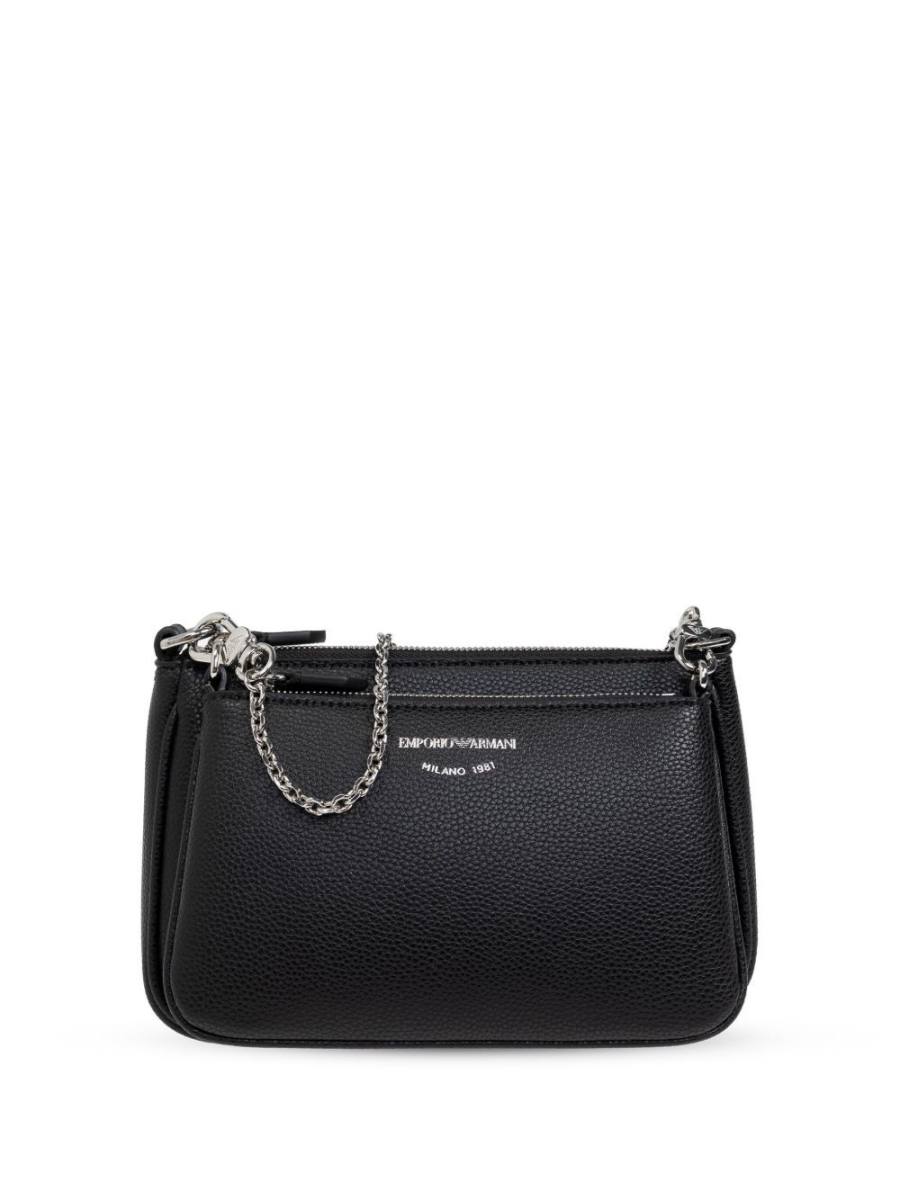 mini deer-print double crossbody bag
