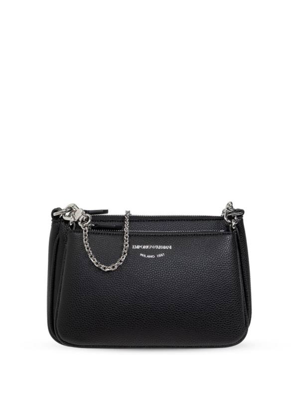 mini deer-print double crossbody bag