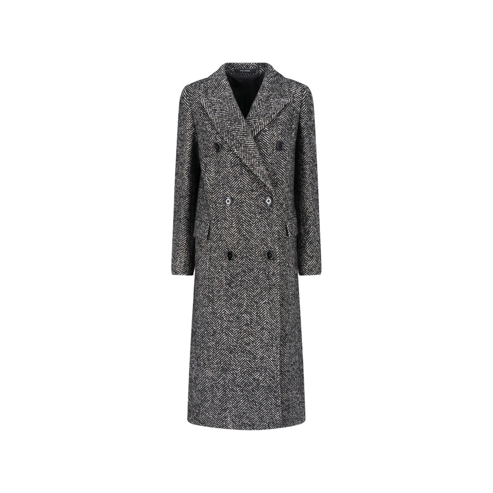 Tagliatore Herringbone-pattern Double-breasted Coat