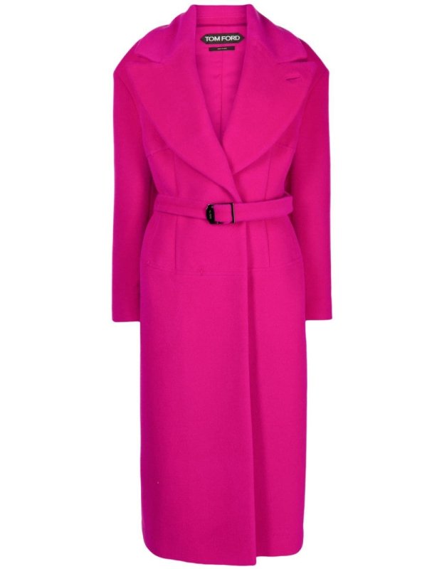 faux-fur belted coat