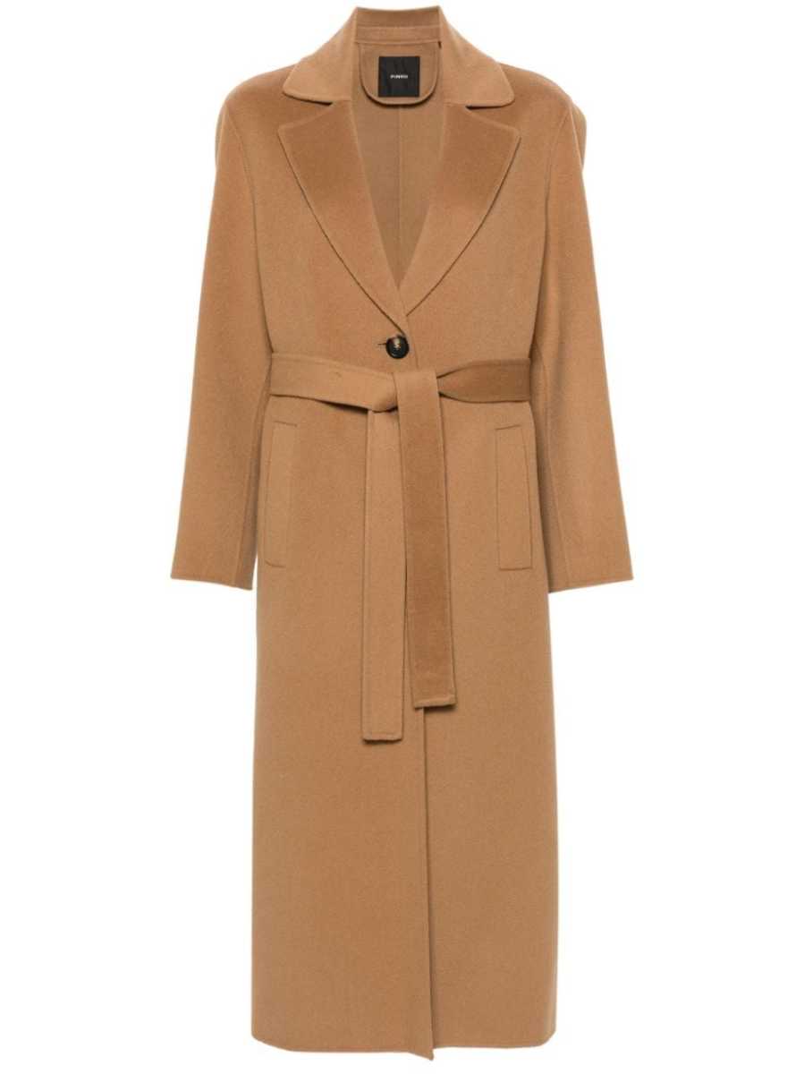 wool belted coat