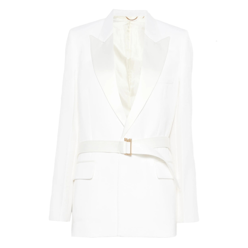 Victoria Beckham Belted Lapel Blazer