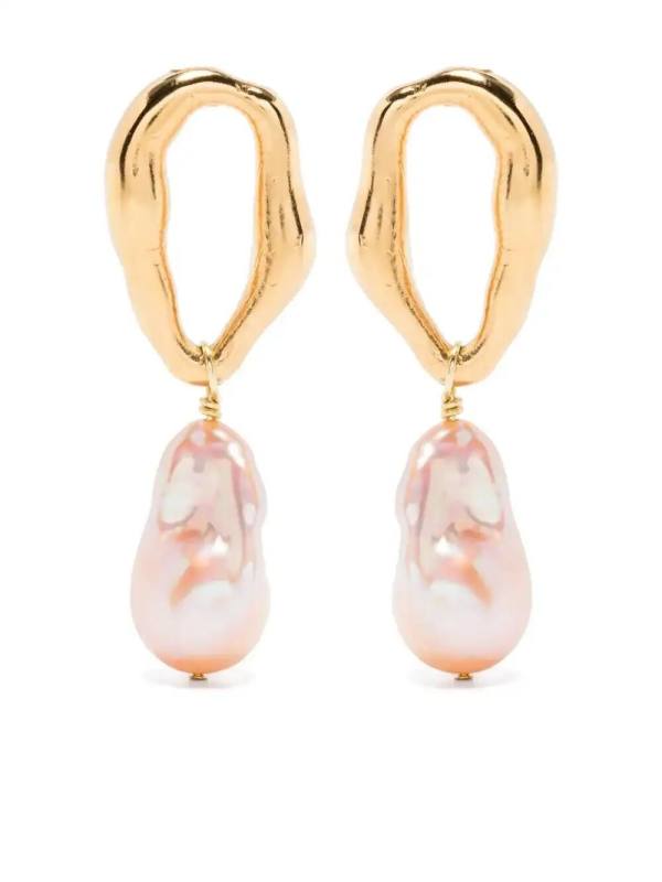 pearl drop earrings