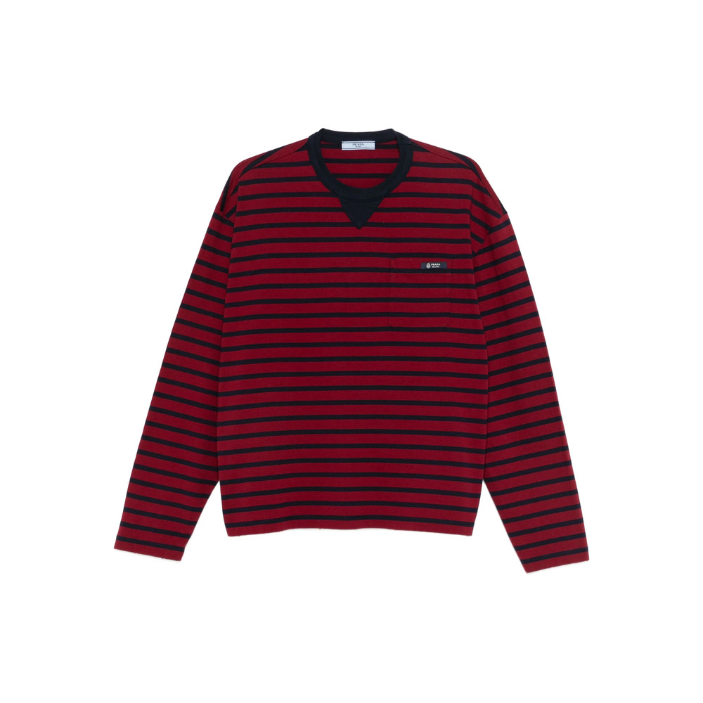 Prada Striped Pocket T-shirt