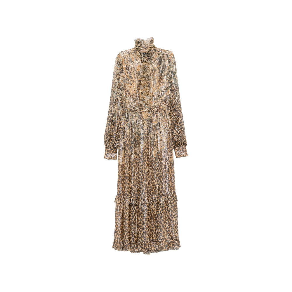 Etro Paisley Leopard-print Maxi Dress