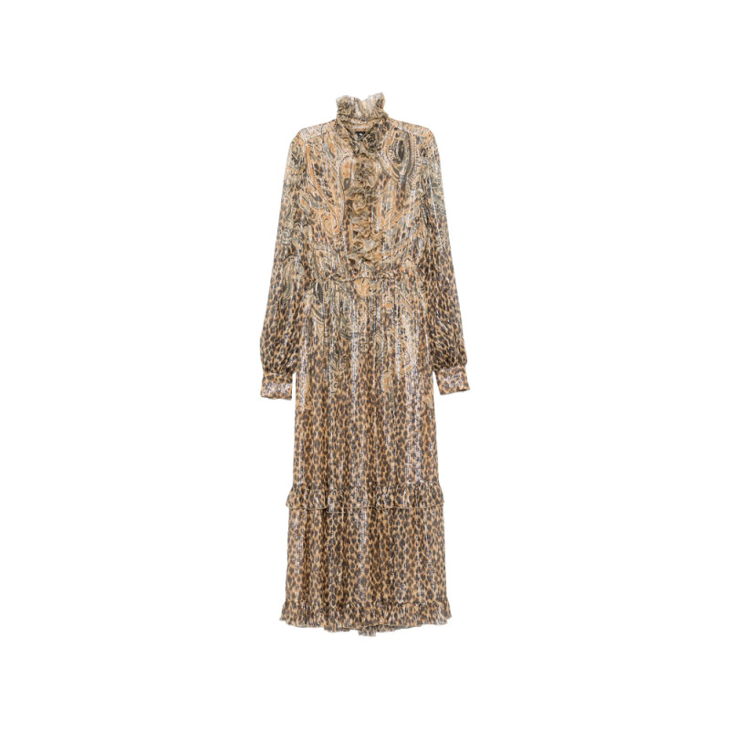 Etro Paisley Leopard-print Maxi Dress
