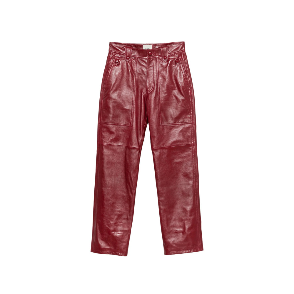 Isabel Marant Valka High-waisted Leather Trousers
