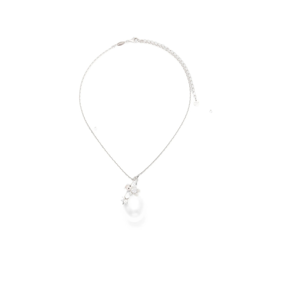 Yvmin Safety-pin Rabbit-pendant Necklace