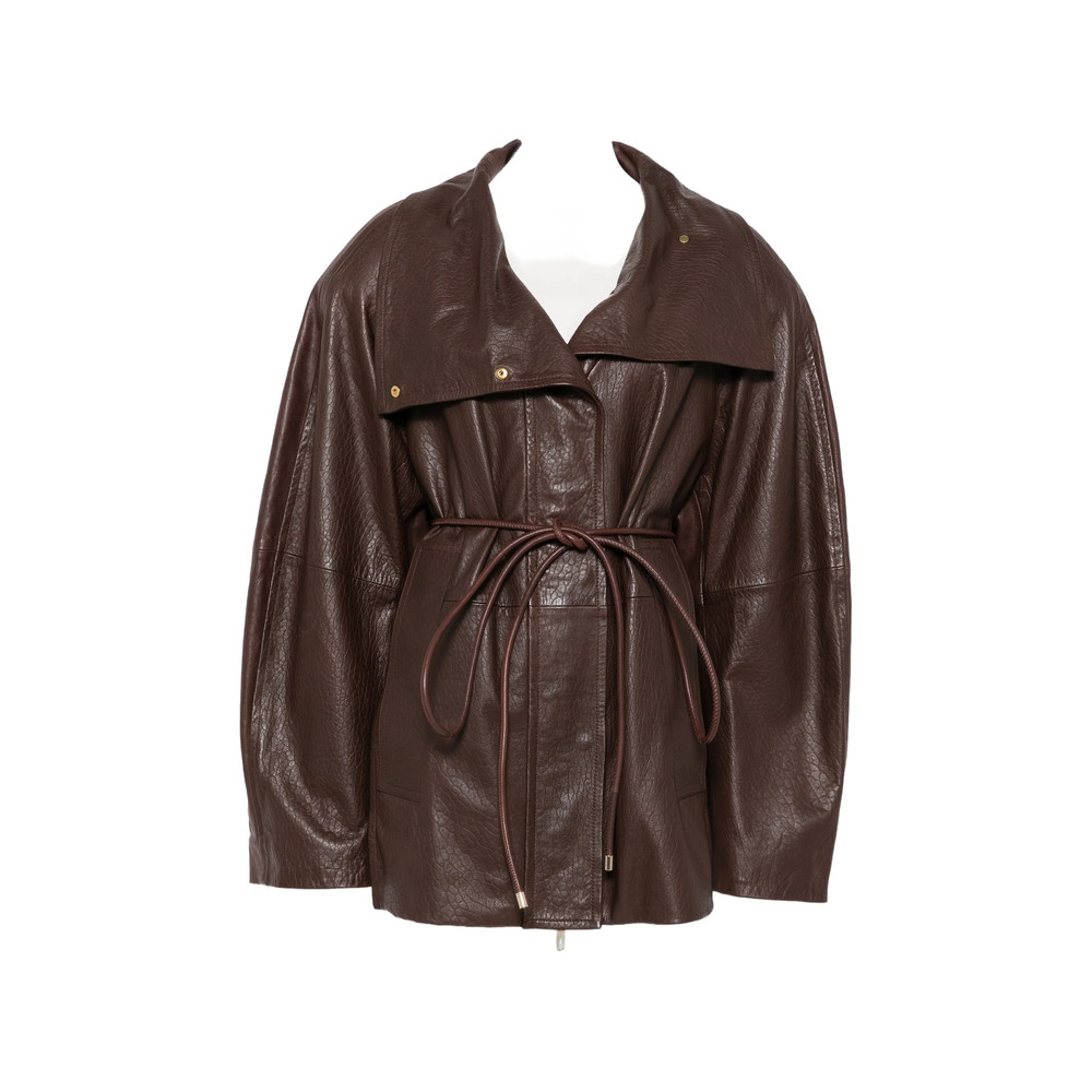 Sportmax SPSAlaggio Belted Leather Jacket