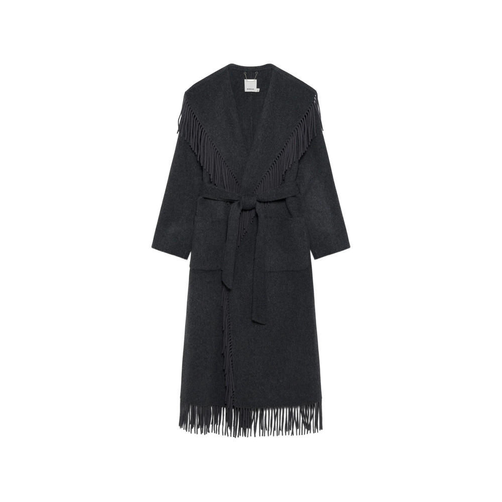 Simkhai Carrie Fringe Robe Coat