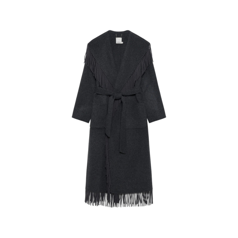 Simkhai Carrie Fringe Robe Coat