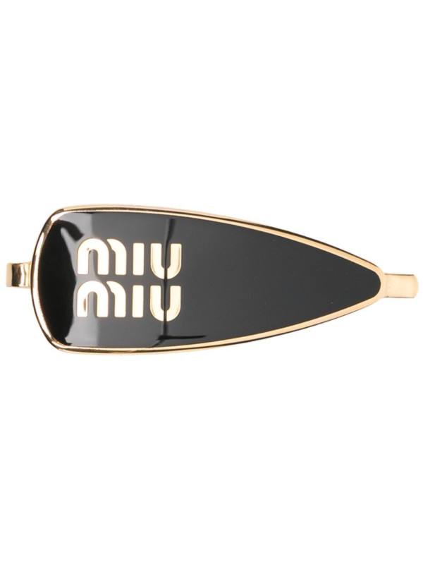 engraved-logo enamel hair clip