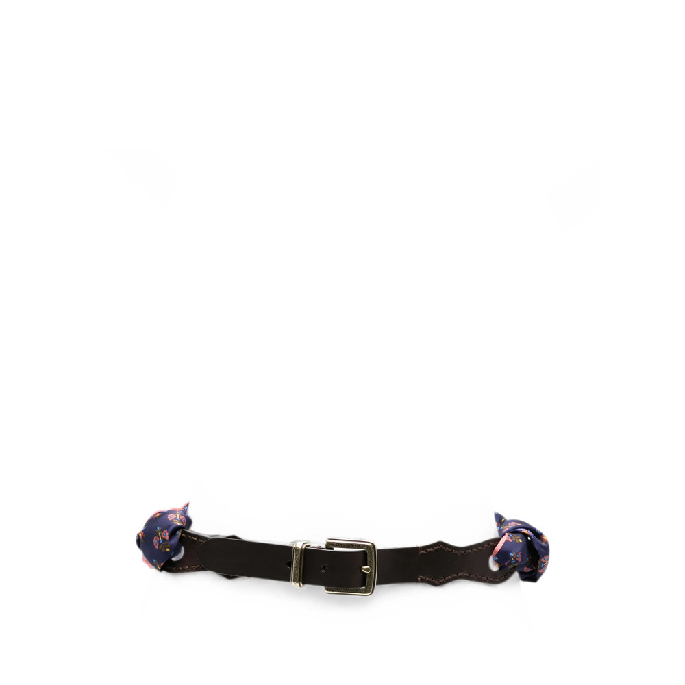 Etro Paisley-print Leather-panel Belt