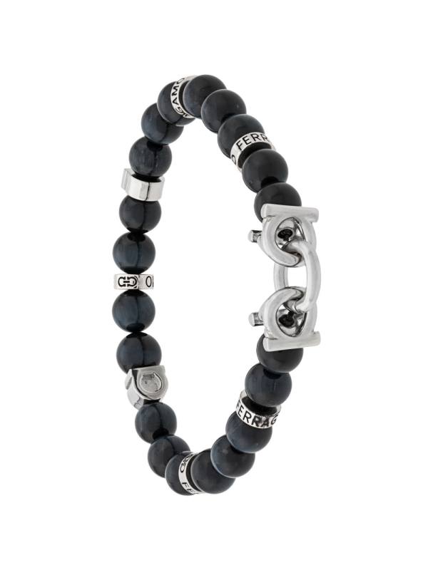 semi-precious stone and Gancini bracelet