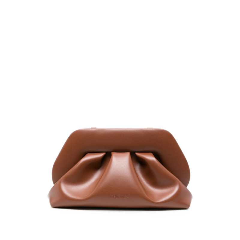 The-moirè Bios Ruched Clutch Bag