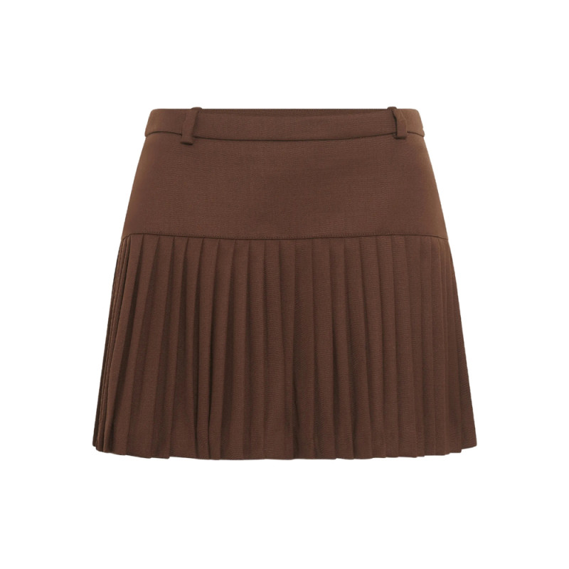 Marine Serre Pleated Mini Skirt