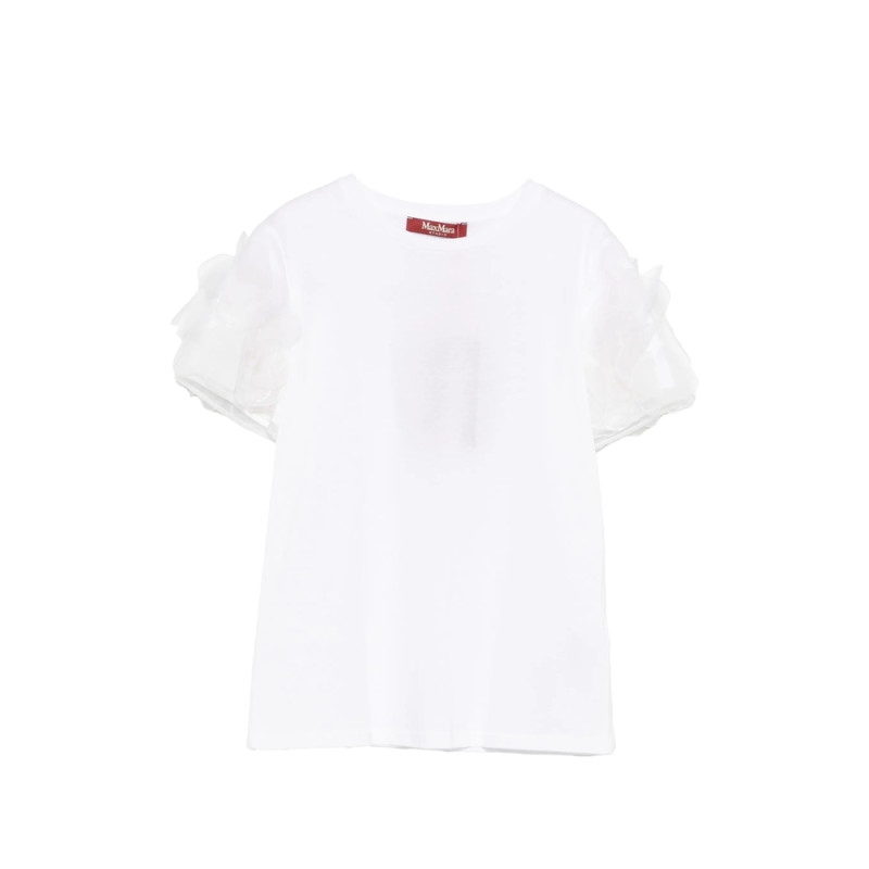 Max Mara Studio Ruffled Sleeve T-shirt