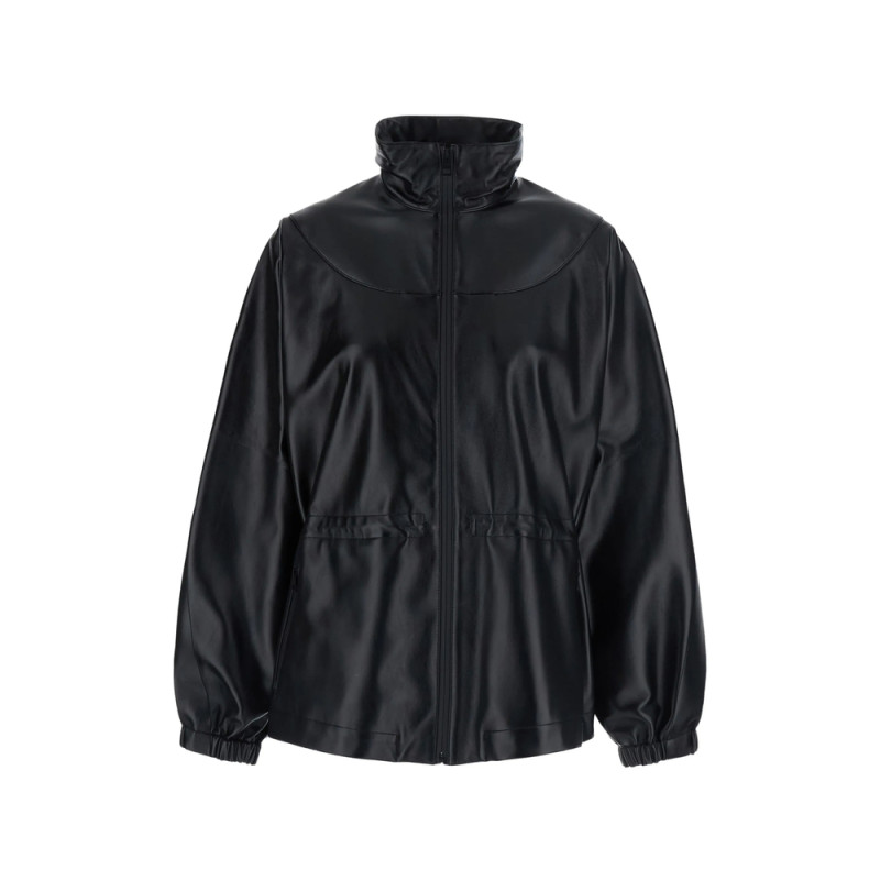 Givenchy Elasticated-waist Leather Relaxed Fit Jacket