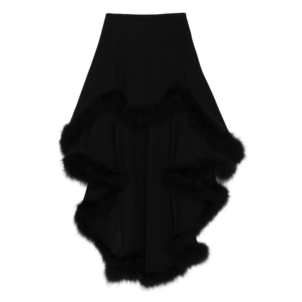 Mugler Trimmed Asymmetric Skirt