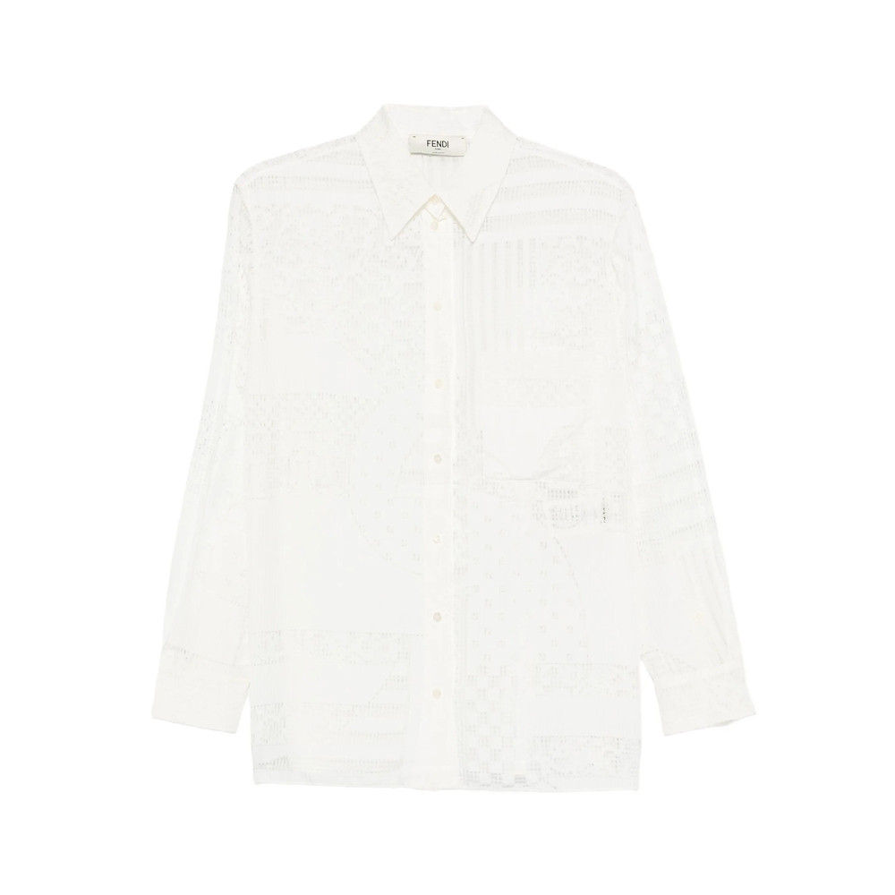 Fendi Lace-panel Shirt