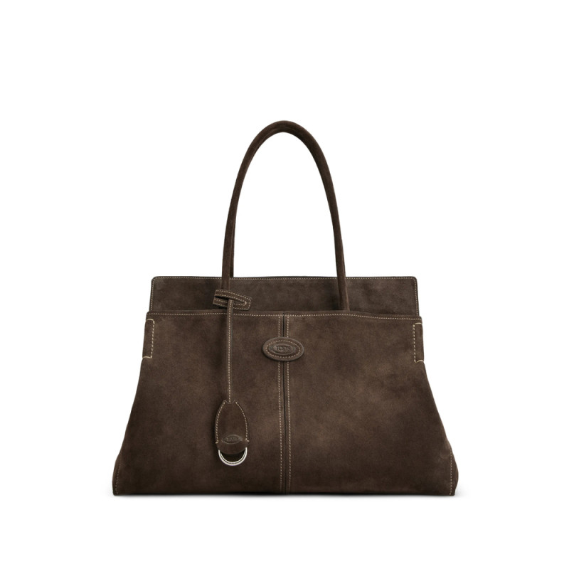 Tod's Suede Logo-patch Tote Bag