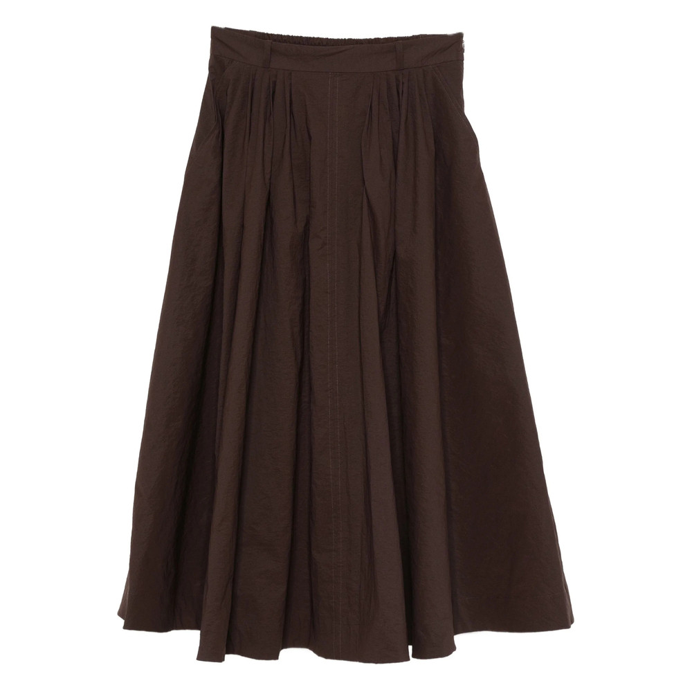 Mark Kenly Domino Tan Pleated Skirt