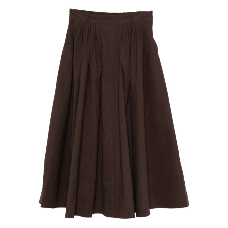 Mark Kenly Domino Tan Pleated Skirt