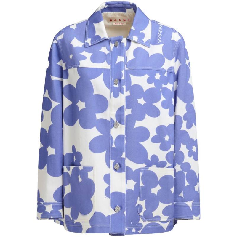 Marni Floral-print Shirt Jacket