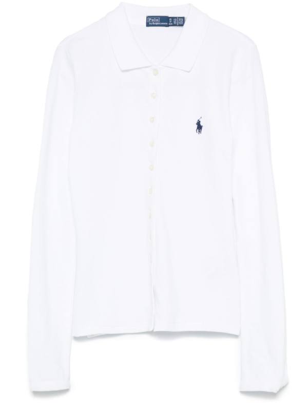 button-up long-sleeves polo shirt