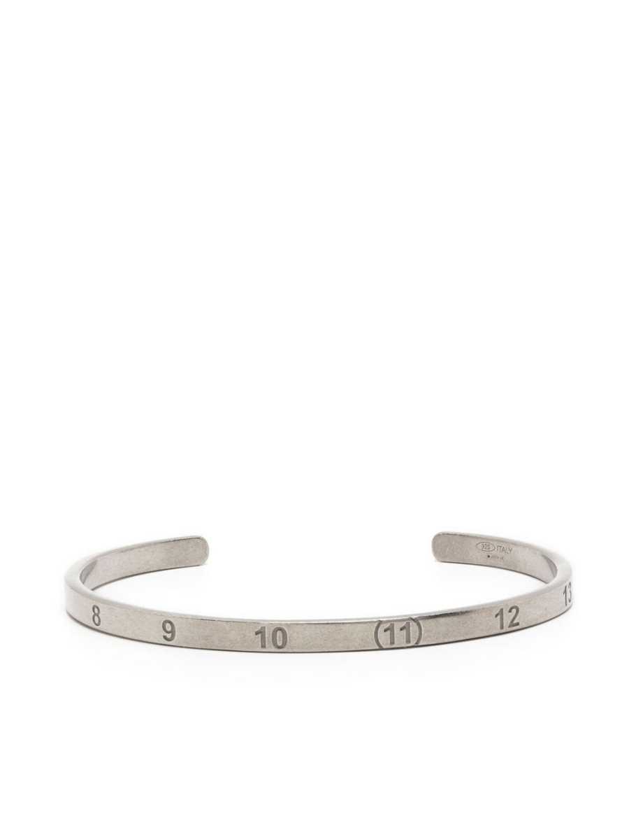 Numerical engraved cuff bracelet