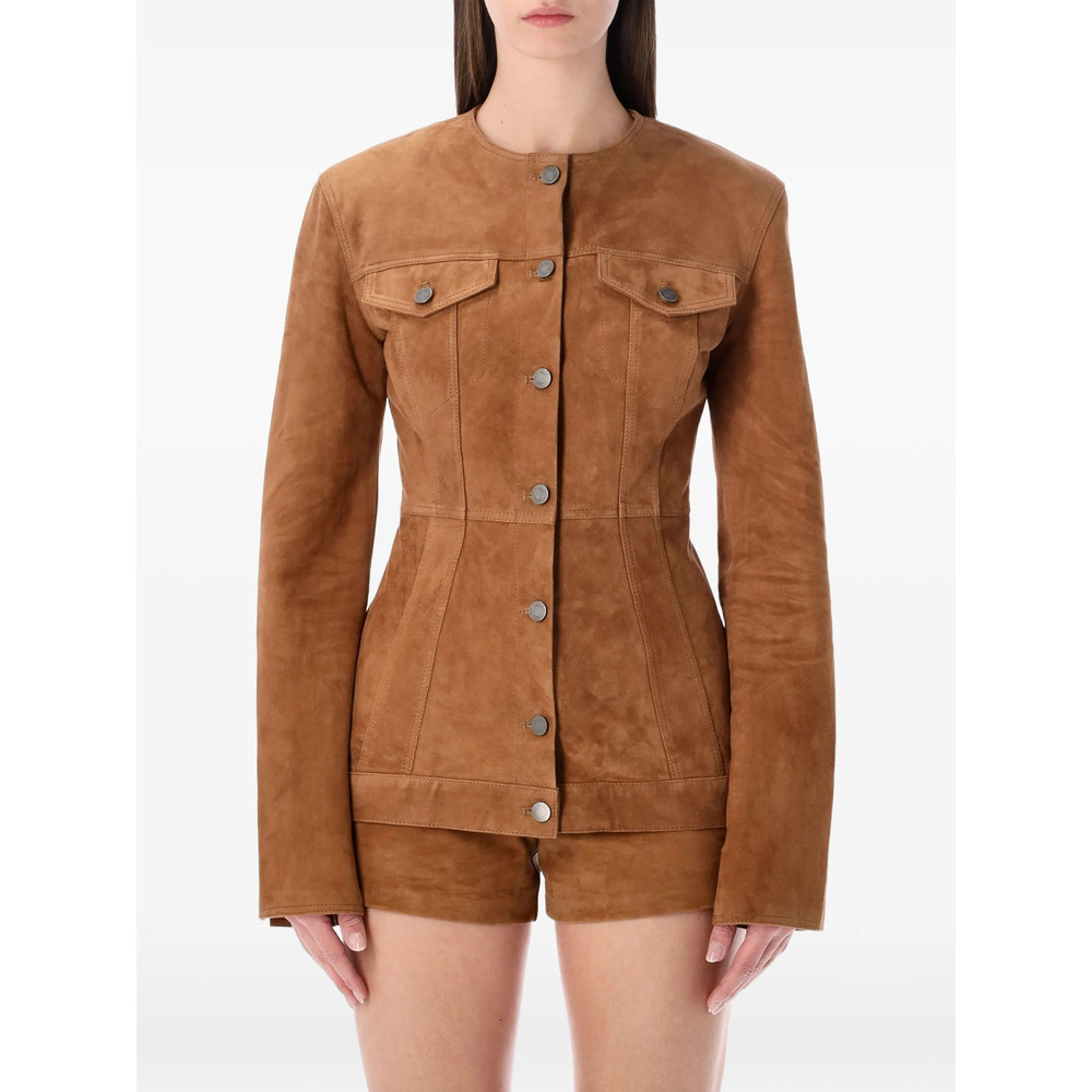 Haikure Buttoned Suede Jacket
