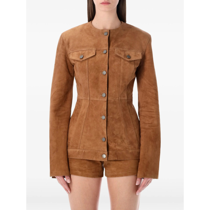 Haikure Buttoned Suede Jacket