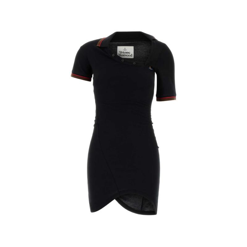 Vivienne Westwood Glory Cotton Asymmetric Polo Dress
