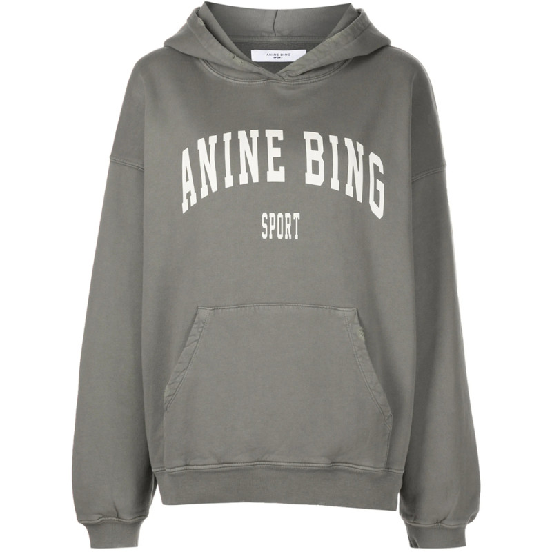 Anine Bing Harvey Combed-cotton Hoodie