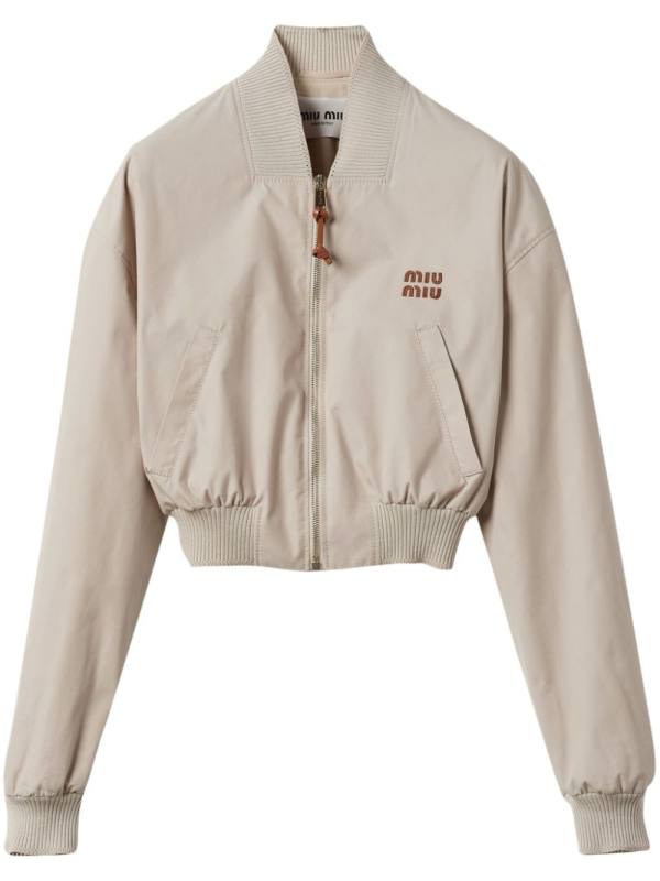 Panama cotton blouson jacket