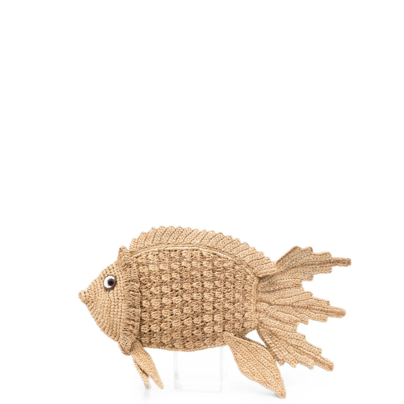 Anya Hindmarch Fish-shape Woven Clutch Bag