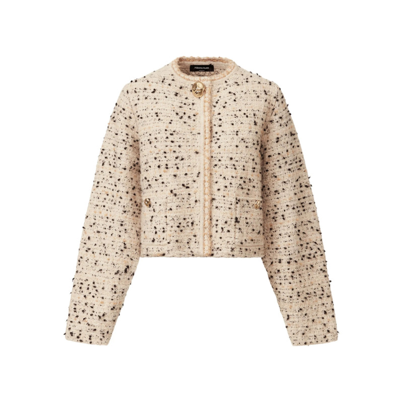 Fabiana Filippi Tweed Gold-button Jacket