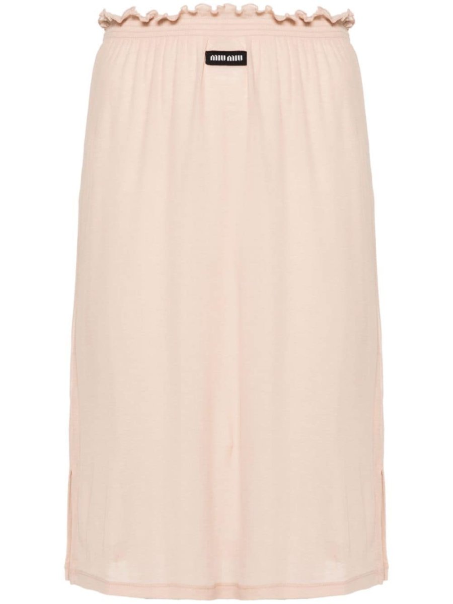 jersey midi skirt