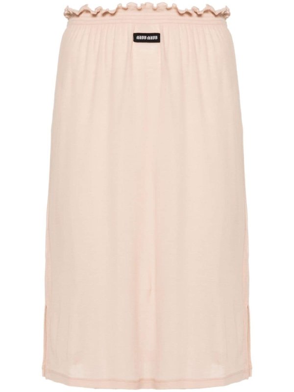 jersey midi skirt