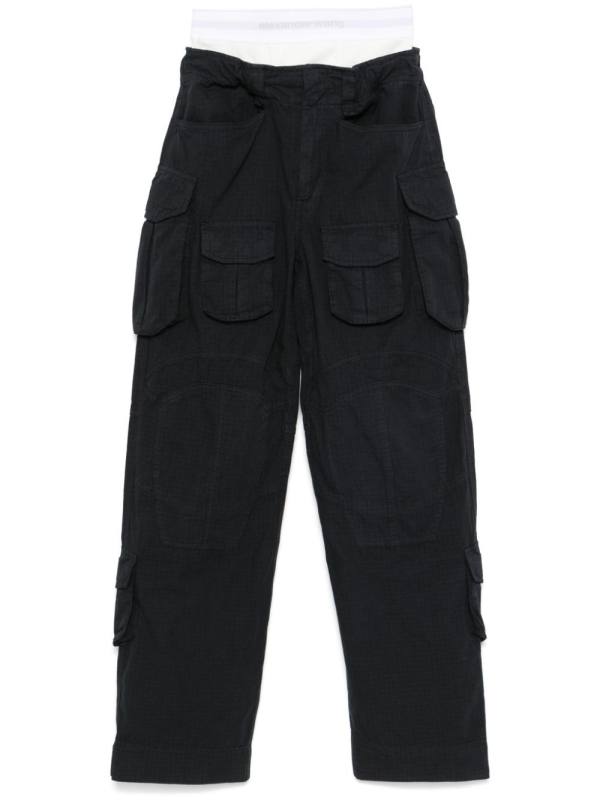 logo-waistband trousers