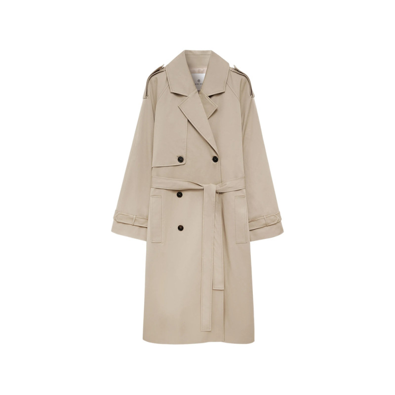 Anine Bing Maxi Double-breasted Trench