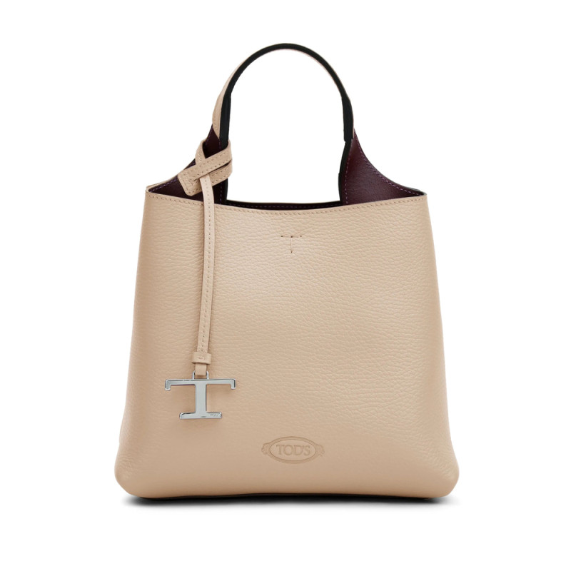 Tod's Logo-pendant Leather Tote Bag