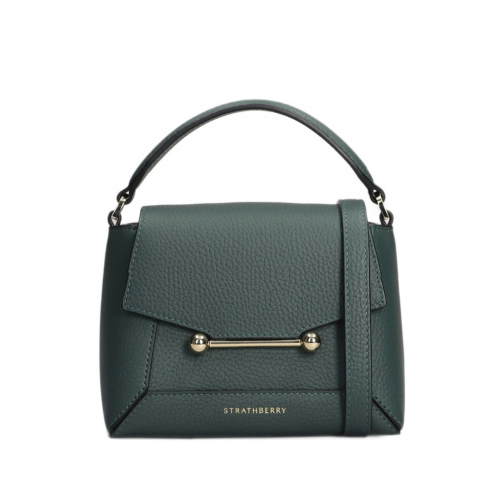 Strathberry Nano Mosaic Bar-detail Grained Mini Bag