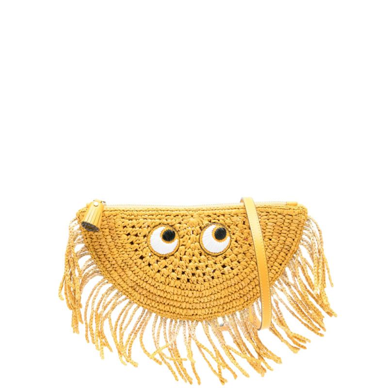 Anya Hindmarch Half Moon Clutch Bag