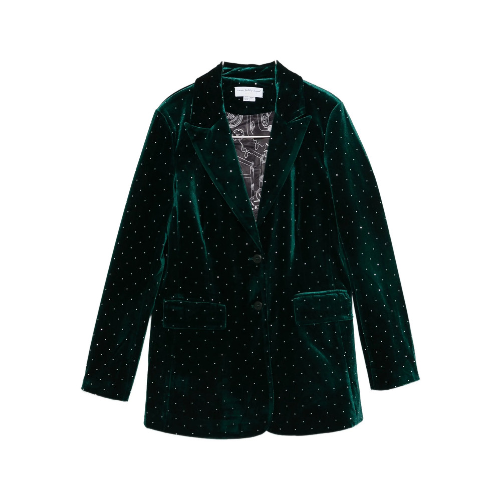 Never Fully Dressed Embellished Velvet Blazer