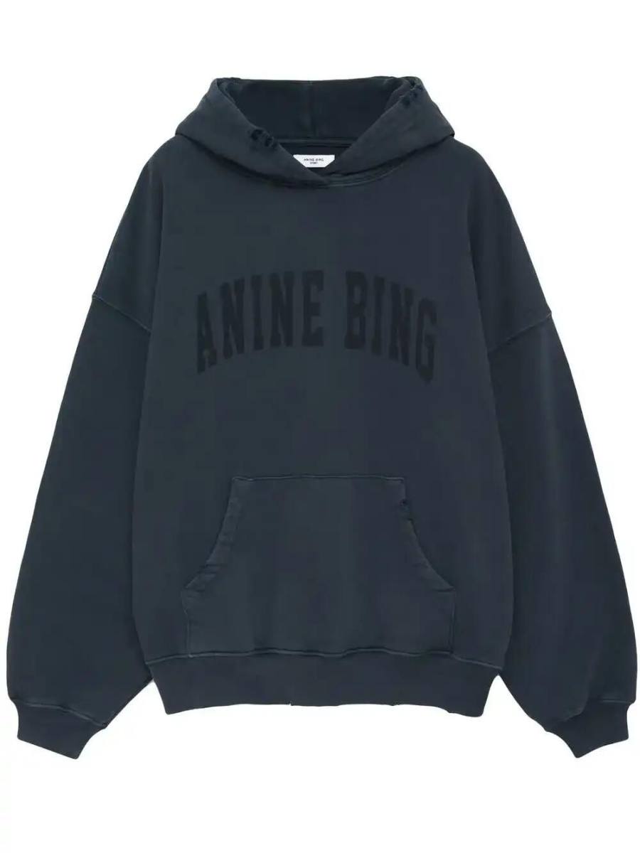 Harvey logo-print cotton hoodie