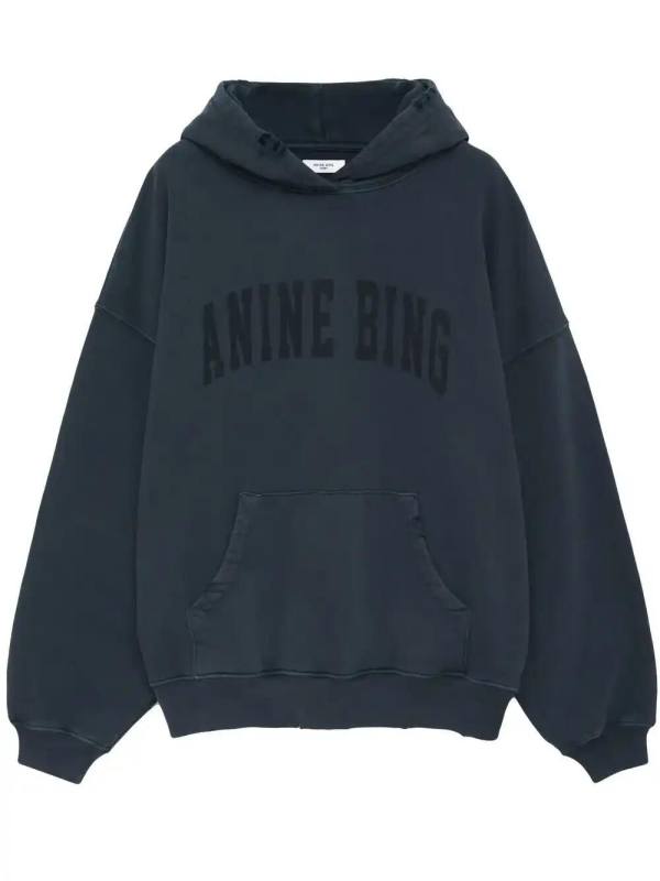 Harvey logo-print cotton hoodie