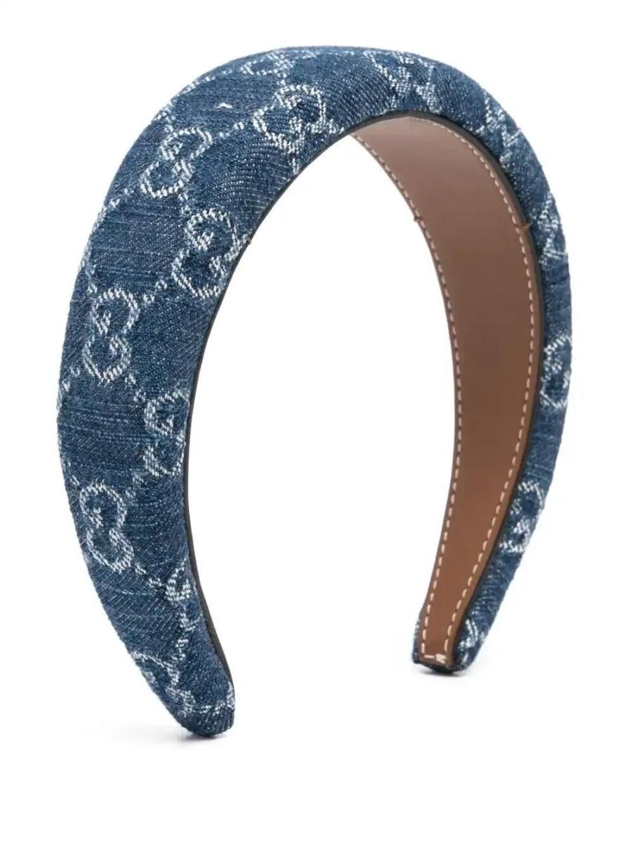 GG denim hairband