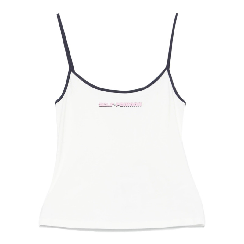 Self Portrait Jersey Tank Top