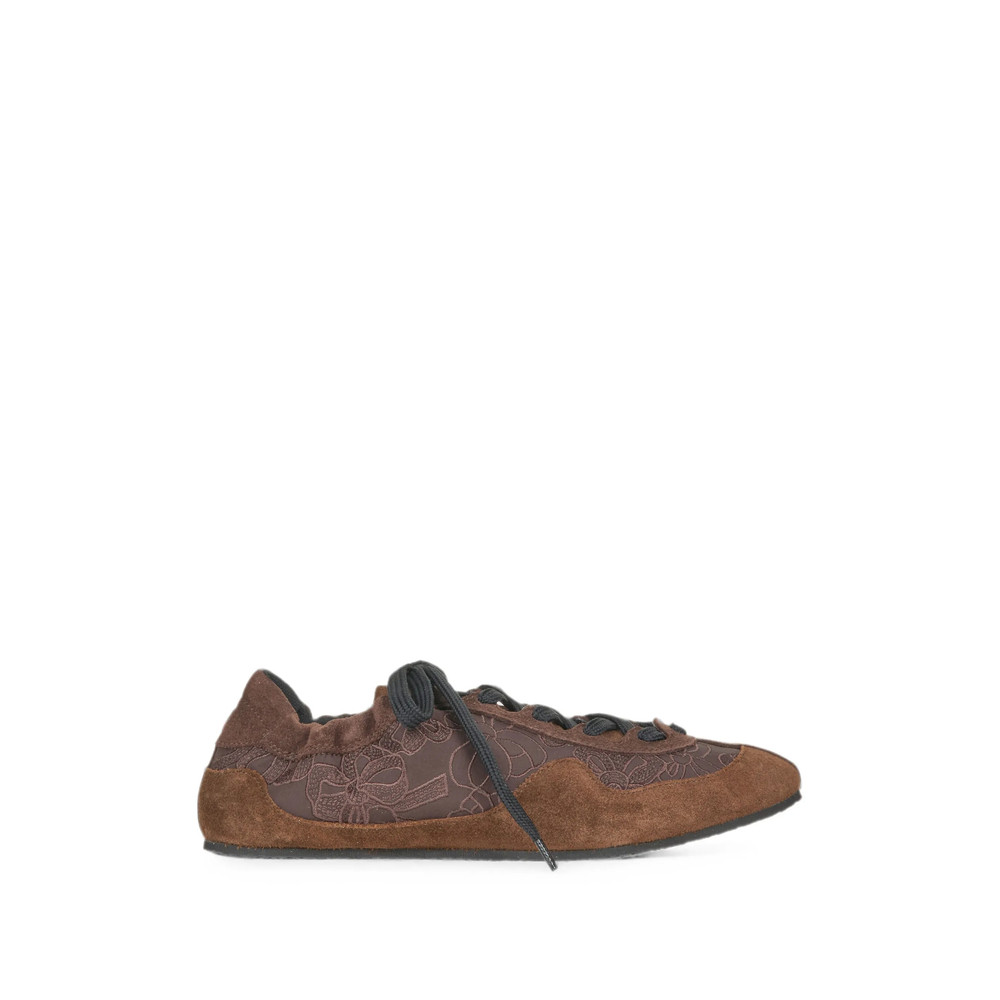 Cecilie Bahnsen Blaise Floral-embroidered Sneakers